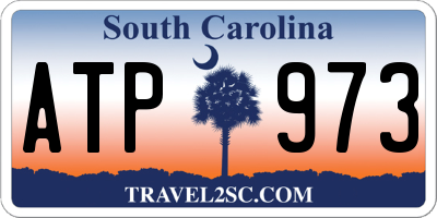 SC license plate ATP973