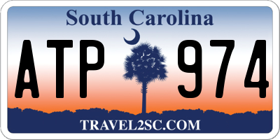 SC license plate ATP974