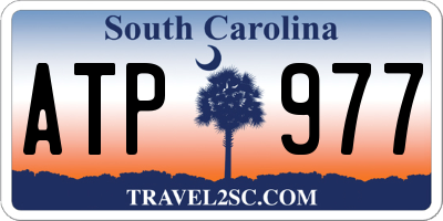 SC license plate ATP977