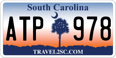 SC license plate ATP978