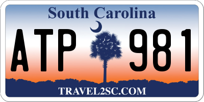 SC license plate ATP981