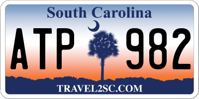 SC license plate ATP982