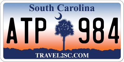 SC license plate ATP984