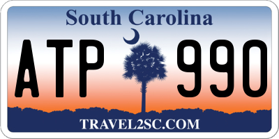 SC license plate ATP990