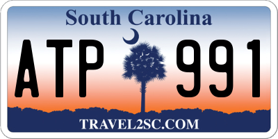 SC license plate ATP991