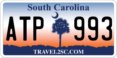 SC license plate ATP993