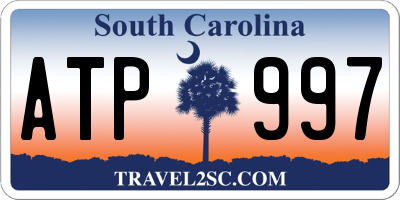 SC license plate ATP997