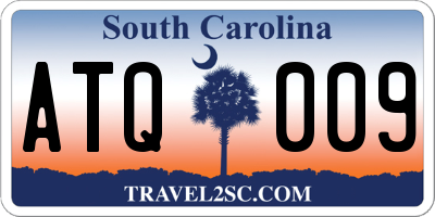 SC license plate ATQ009