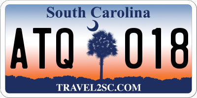 SC license plate ATQ018