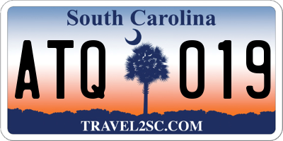 SC license plate ATQ019
