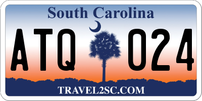 SC license plate ATQ024