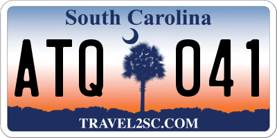 SC license plate ATQ041