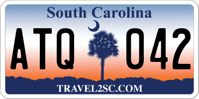 SC license plate ATQ042