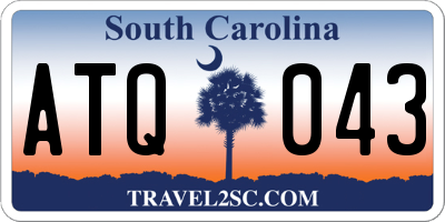 SC license plate ATQ043
