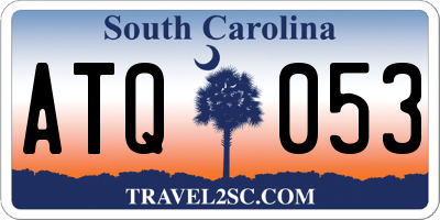 SC license plate ATQ053