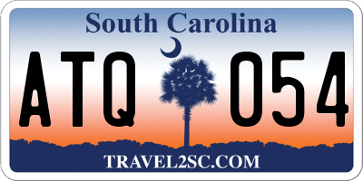 SC license plate ATQ054