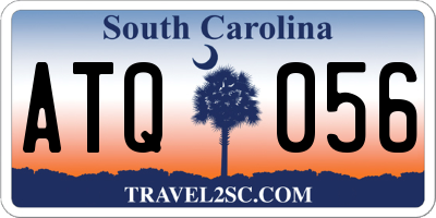 SC license plate ATQ056