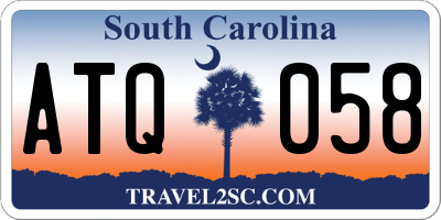 SC license plate ATQ058