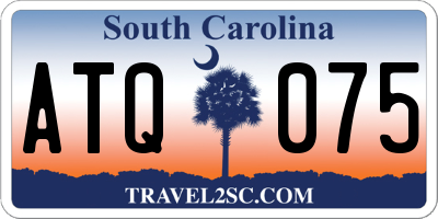 SC license plate ATQ075