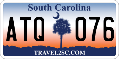 SC license plate ATQ076