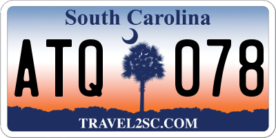 SC license plate ATQ078