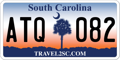 SC license plate ATQ082