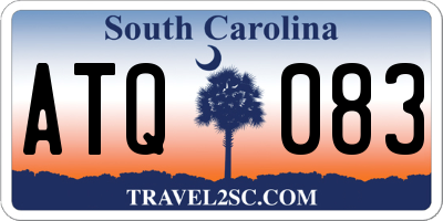 SC license plate ATQ083
