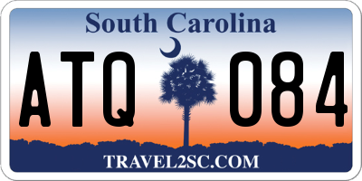 SC license plate ATQ084
