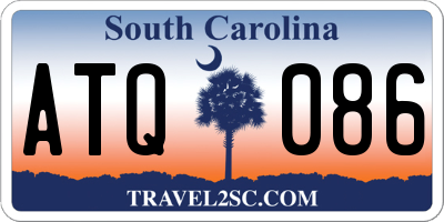 SC license plate ATQ086