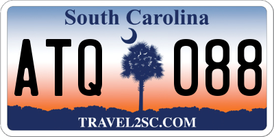 SC license plate ATQ088