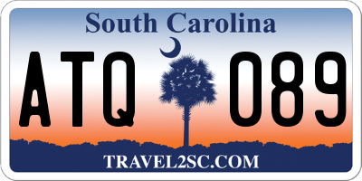SC license plate ATQ089