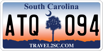 SC license plate ATQ094
