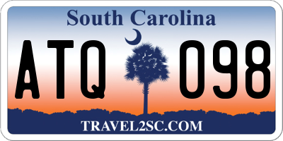 SC license plate ATQ098