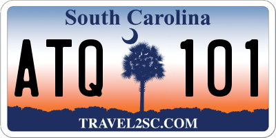 SC license plate ATQ101