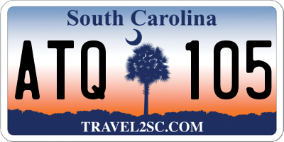 SC license plate ATQ105