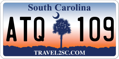 SC license plate ATQ109