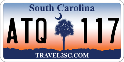 SC license plate ATQ117