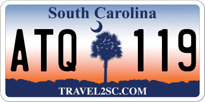 SC license plate ATQ119