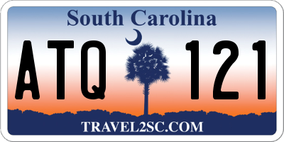 SC license plate ATQ121