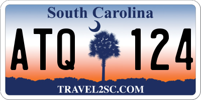 SC license plate ATQ124