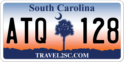 SC license plate ATQ128