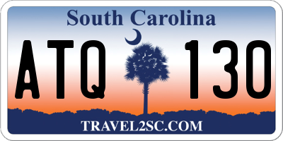 SC license plate ATQ130
