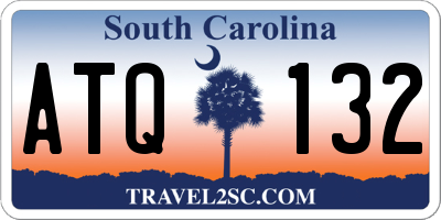 SC license plate ATQ132