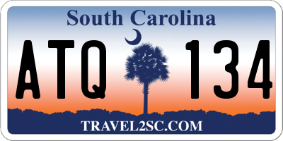 SC license plate ATQ134