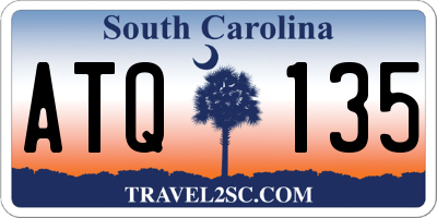 SC license plate ATQ135