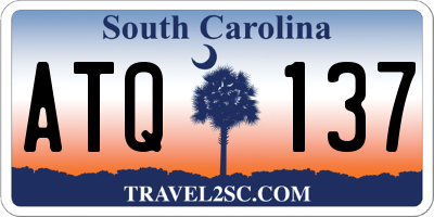 SC license plate ATQ137