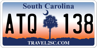 SC license plate ATQ138