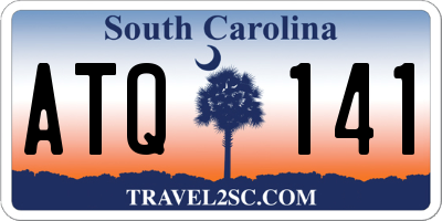 SC license plate ATQ141