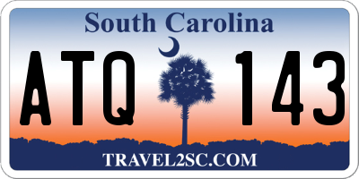 SC license plate ATQ143