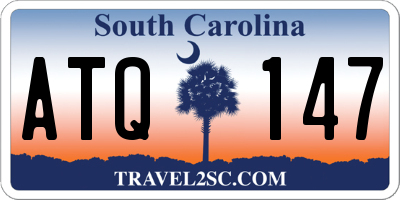SC license plate ATQ147